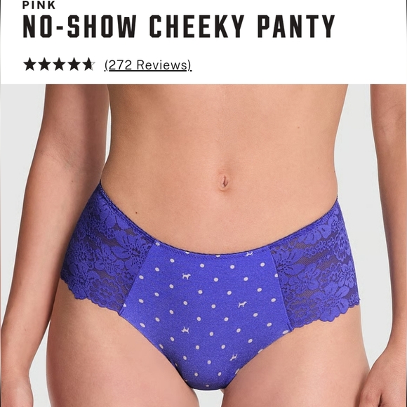 NWT Set Of 3 Victoria's Secret No-Show Cheeky Pantie/Underwear - Picture 10 of 13